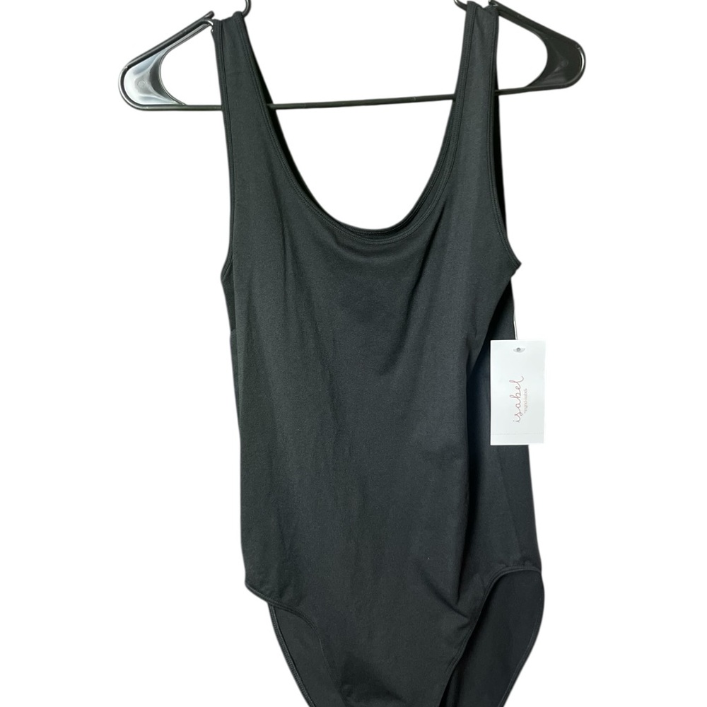 Maternity Black Sleeveless Bodysuit